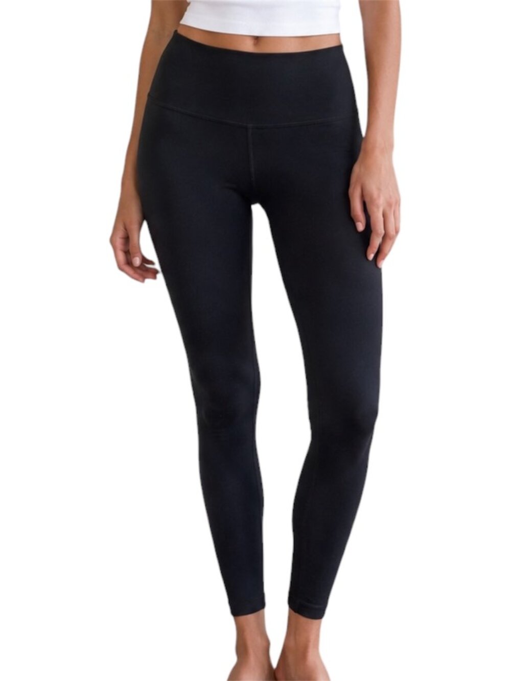 Lululemon Wunder Under High Rise Leggings Black Size 4 28.5" Inseam